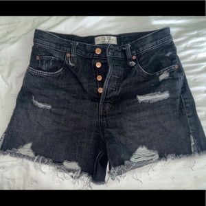 Size 27 Black Free People shorts worn twice